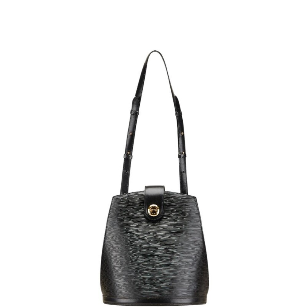 Louis Vuitton Epi Cluny Shoulder Bag Noir Black Leather